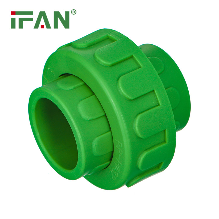 Ifan En 15874 China Manufacturer PPR Pipe Plastic Union 20mm 25mm 32mm Plastic Union PPR Plumbing Fittings