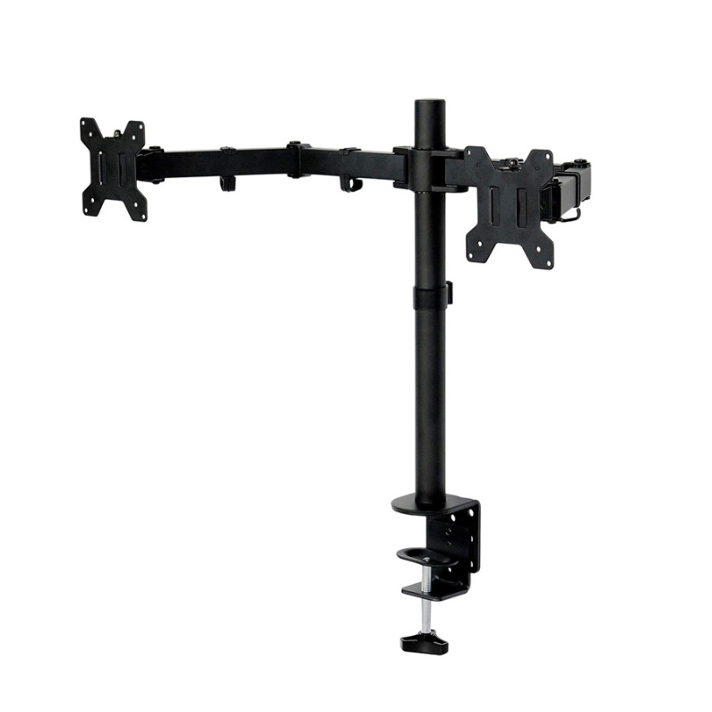 Dual Computer PC Monitor Stand 2 Arm Desk Mount PC Risers 2 Monitors Arm Double Computer Monitor Stand