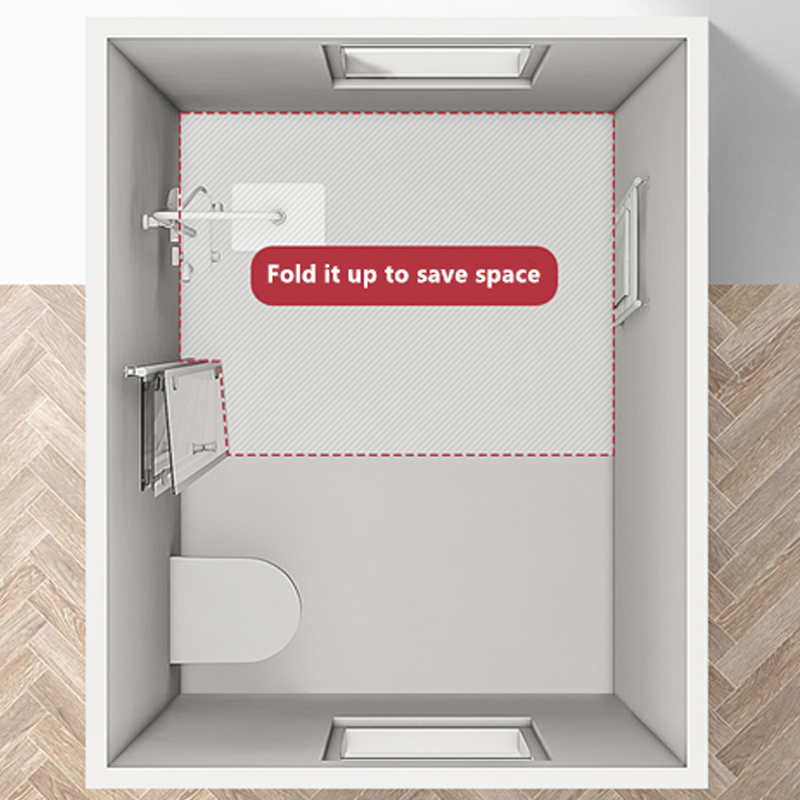 Geroge Single Door Aluminium Alloy Glass Doors Screen Shower Panel for Bathrrom