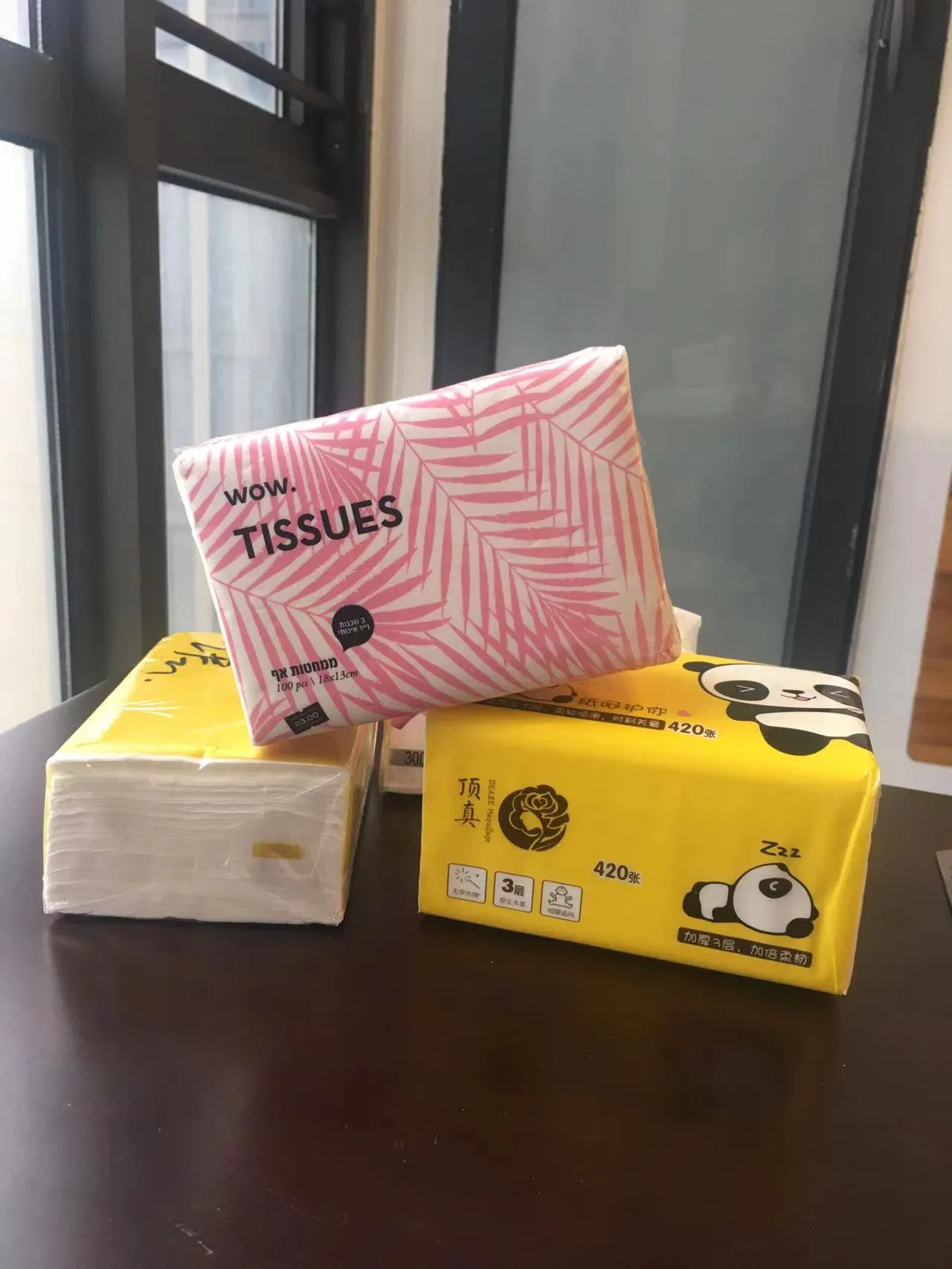 Custom Household 2ply Facial Tissue Paper Wholesales Soft Facial Tissue Packs for Home
