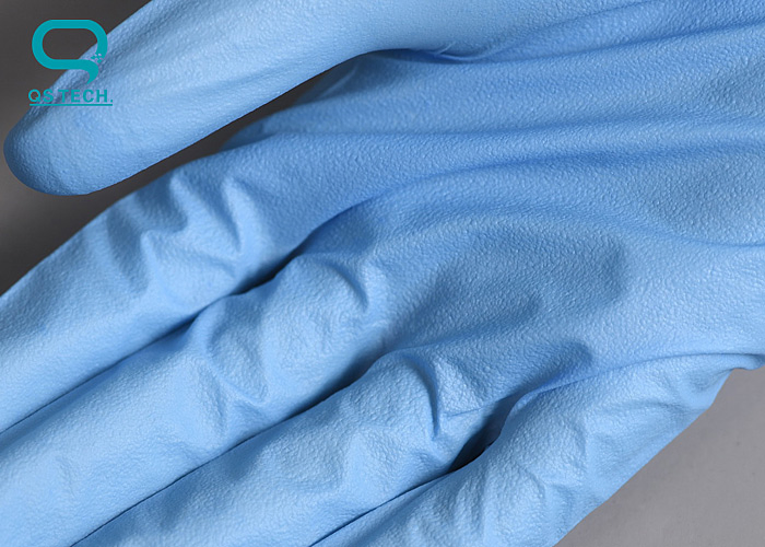 Industrial Non-Sterilized Clean Room Blue Nitrile Gloves