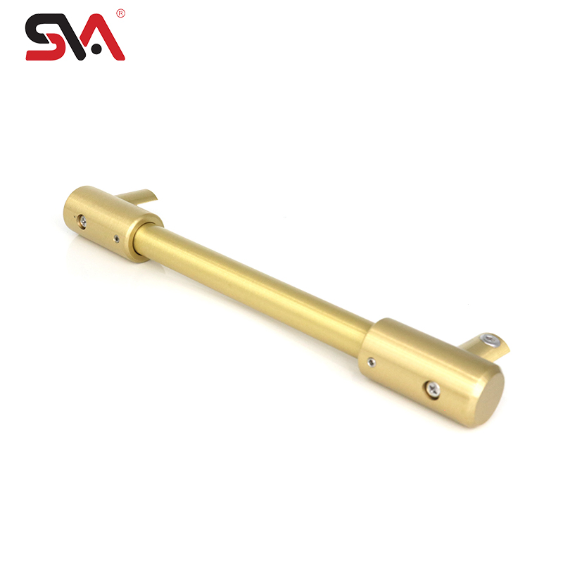 Custom Shower Room Screen Glass Support Bars Durable Sva Solid Brass Adjustable Pull Rods Steel Material Screw for Door