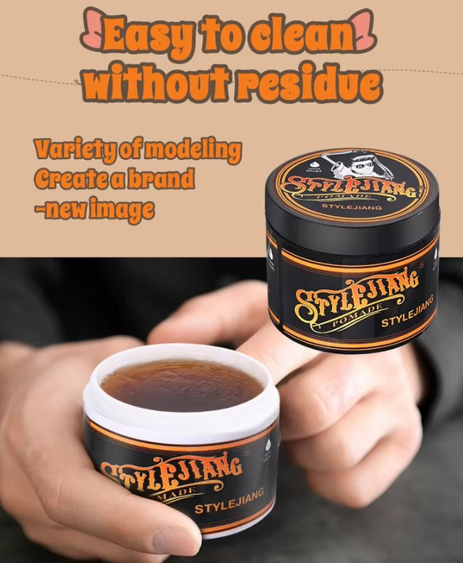 Custom Logo Edge Control for All Natural Hair Extra Hold 150ml Hair Wax Edge Control Wax Strong Hold Pomade