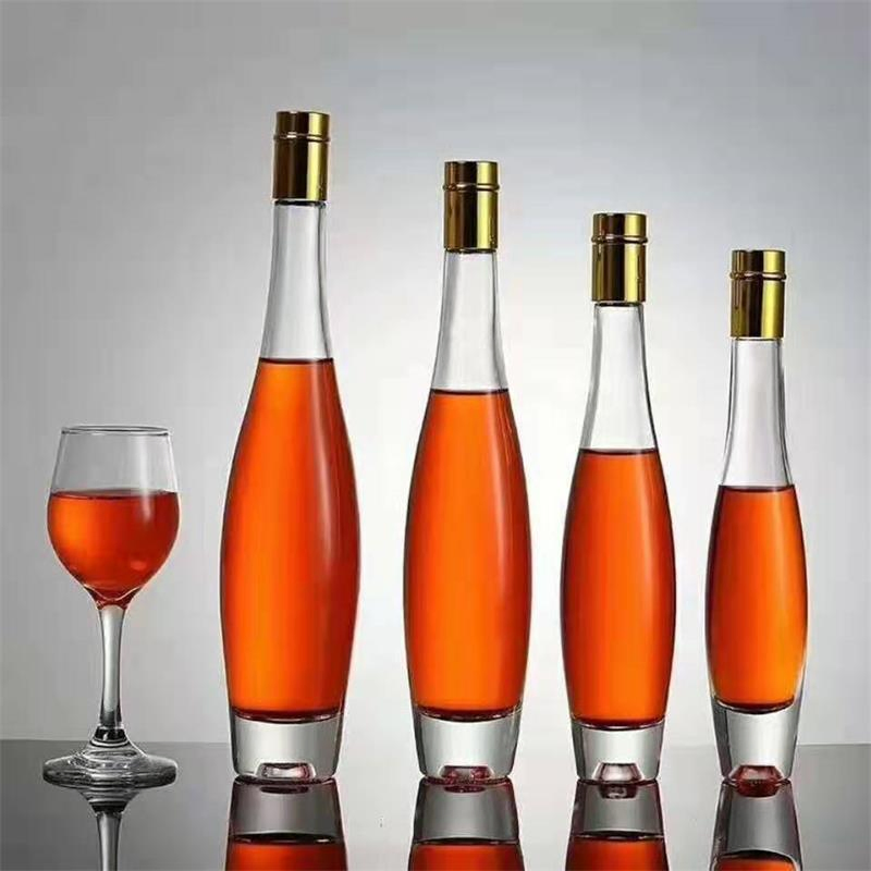 Bowling Shape Glass Wine Packaging Bottles, Provide Logo Custom Design Glass Wine Bottle