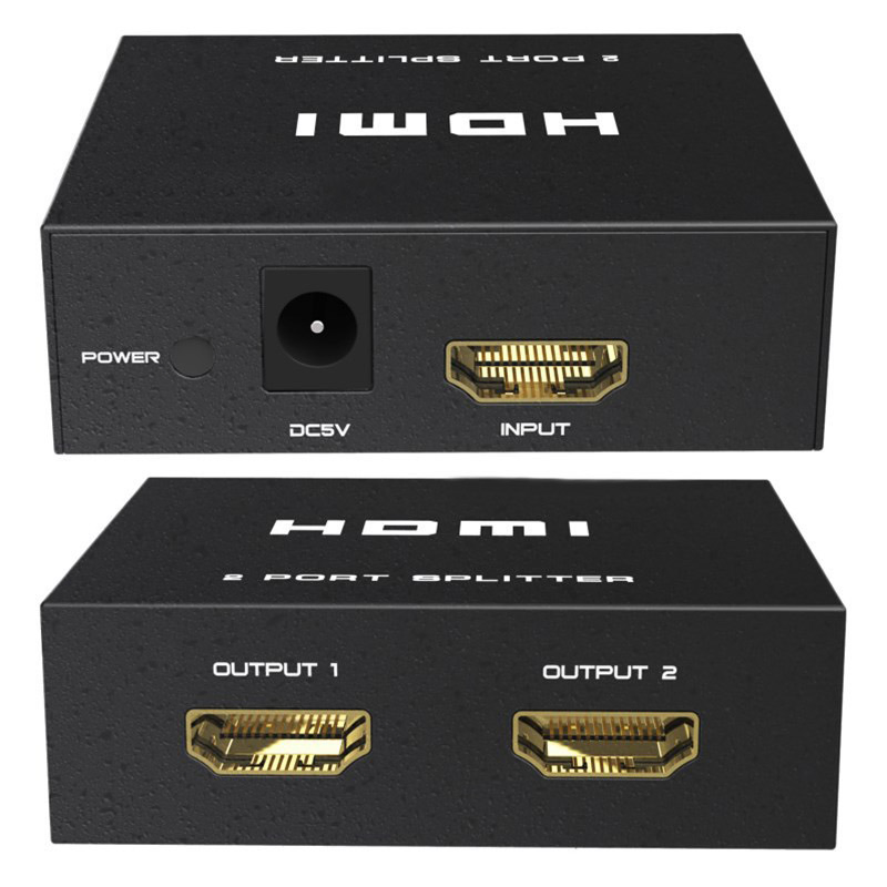 Разветвитель HDMI 1x2, 4K 30Hz, 3D, 1080P