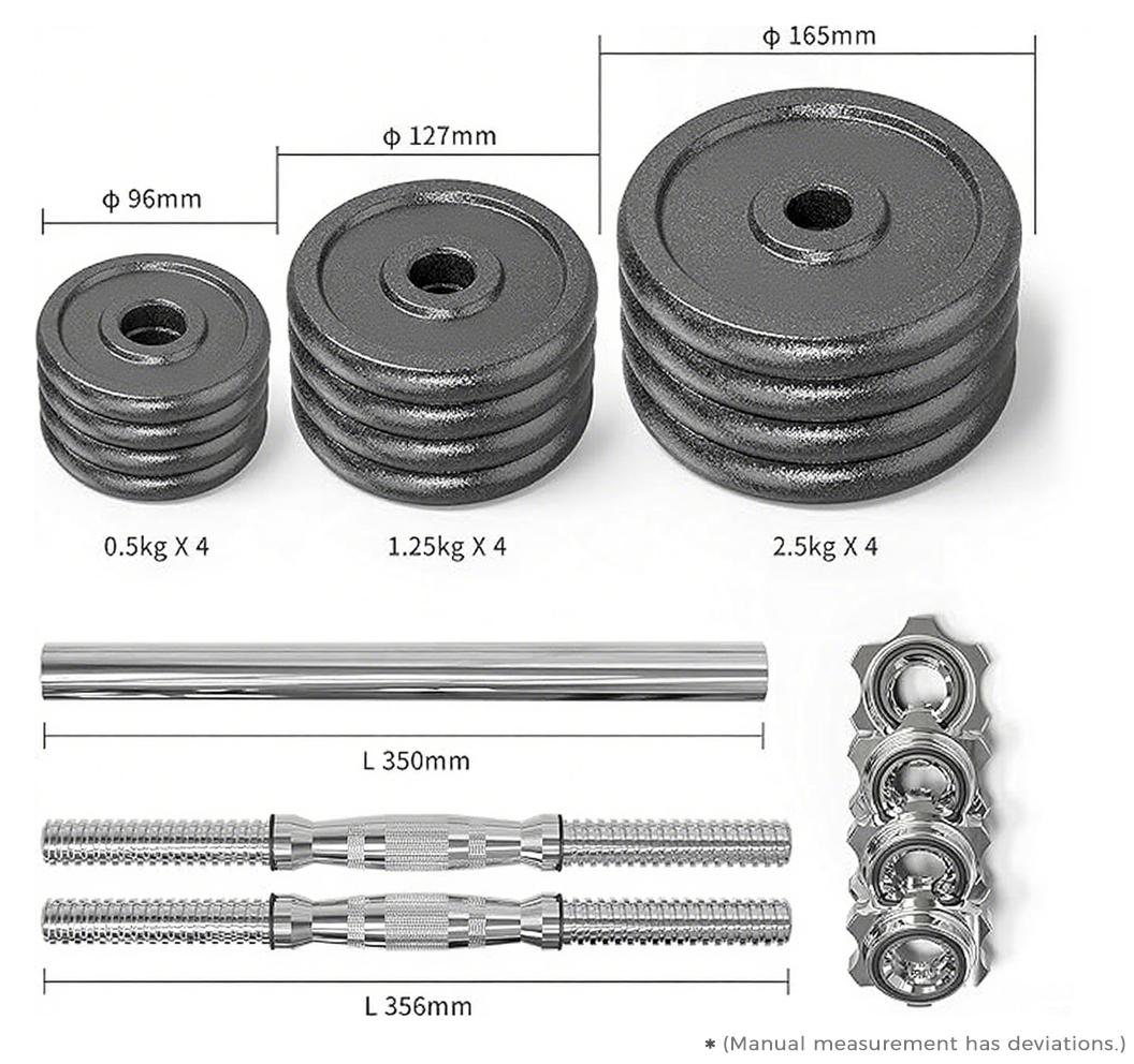 Гантели разборные стальные 15-50 кг регулируемые набор