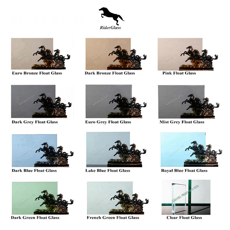 3/4/5/5.5/6mm Tinted Float Lake Dark Blue Reflective Glass for Windows