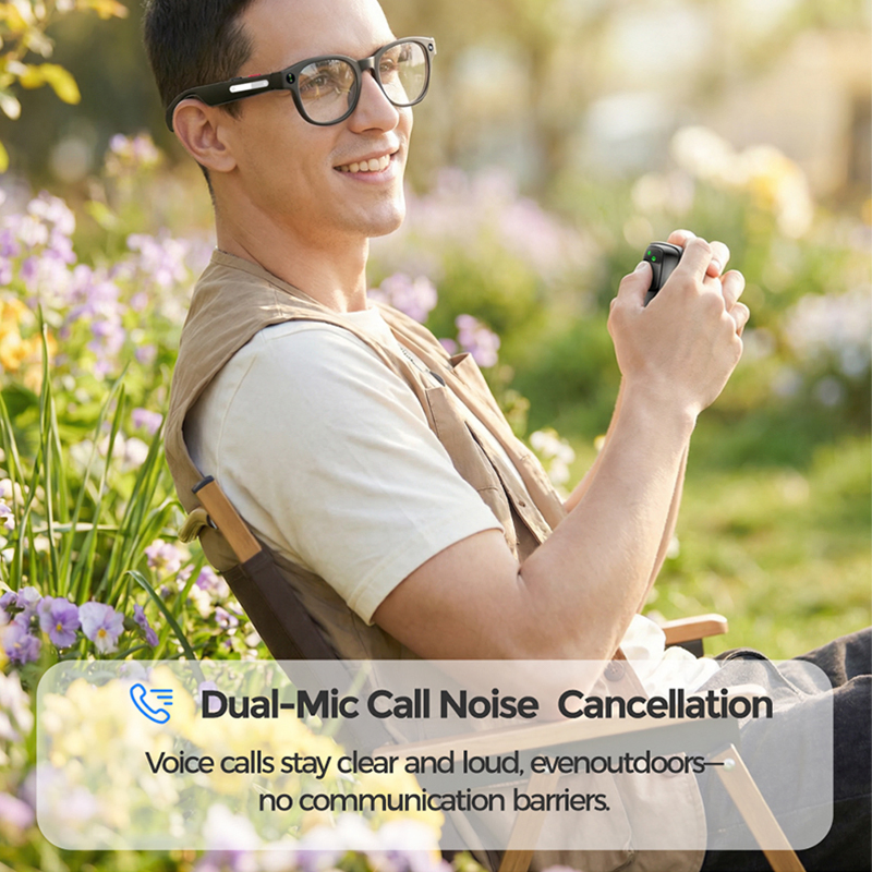 Ai Smart Glasses with 2MP Camera Real-Time Translation Chatgpt Reduction Wearable Headset