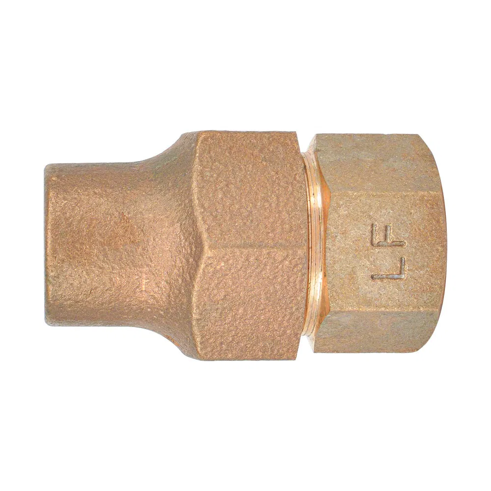 1" - 2" Lead Free Bronze F. I. P. Coupling Flare Fittings