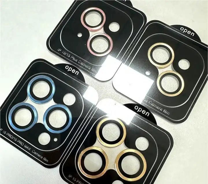 Eagle Eye Camera Protector Position Locate Metal Ring Case Tempered Glass