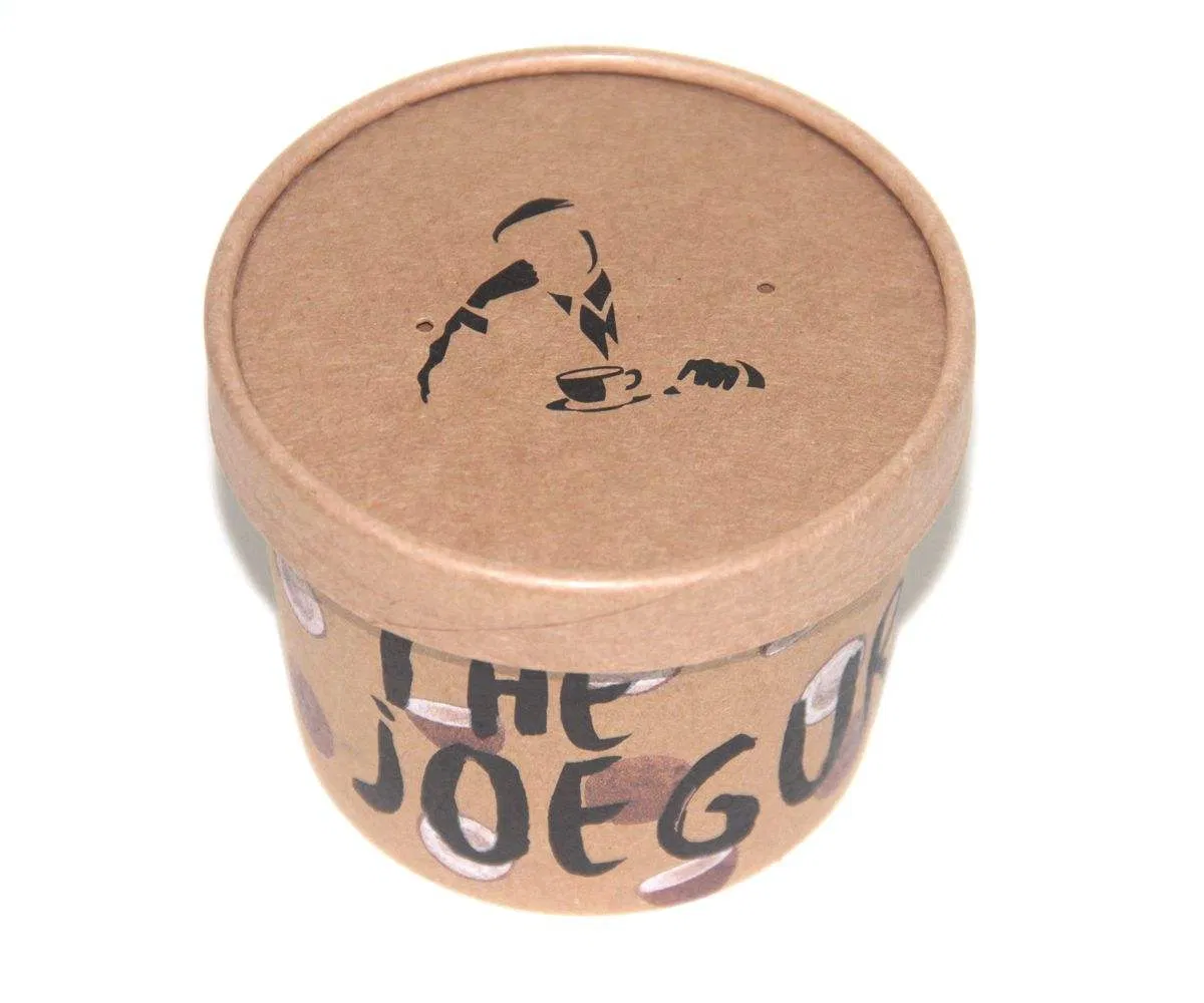4oz 6oz 8oz 10oz 14oz 15oz 16oz Custom Printed Soup Kraft Paper Ice Cream Cup