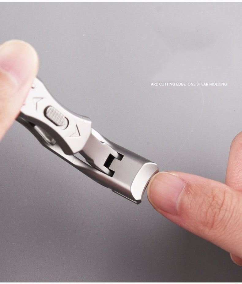 Hot Sales Professional High Quality Black Nail Cutter Set Stainless Steel Nail Clipper with Splash Catcher