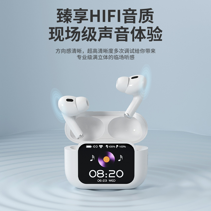 Bluetooth наушники с сенсорным экраном, 15 м радиус