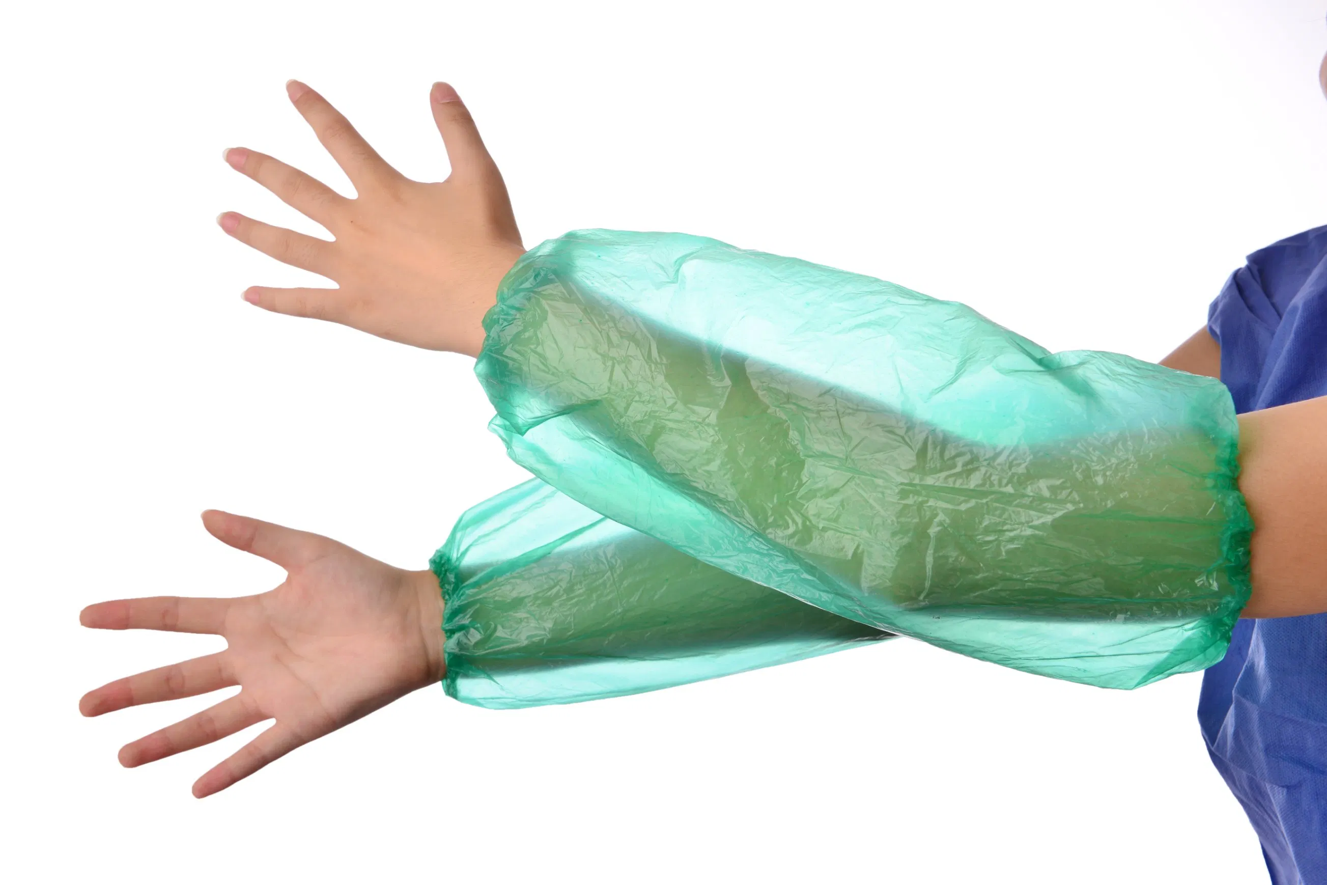 Disposable Use Light and Waterproof PE Oversleeves for Protect Bodyparts From Dust/Oil/Water