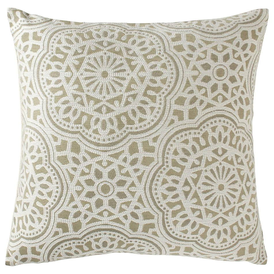 Fashion Classical Flower Jacquard  Design Soft Cushion on Sofa