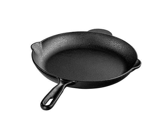 Pre-Seasoned Cast Iron Fry Pan with Helper Handle