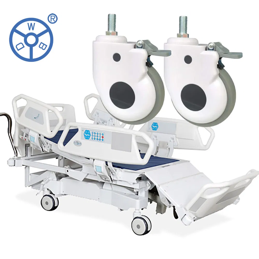 Wholesale Hospital Beds Wheels Medical Bolt Type M12 Threaded Stem Swivel Locking Caster 125 mm Wheels