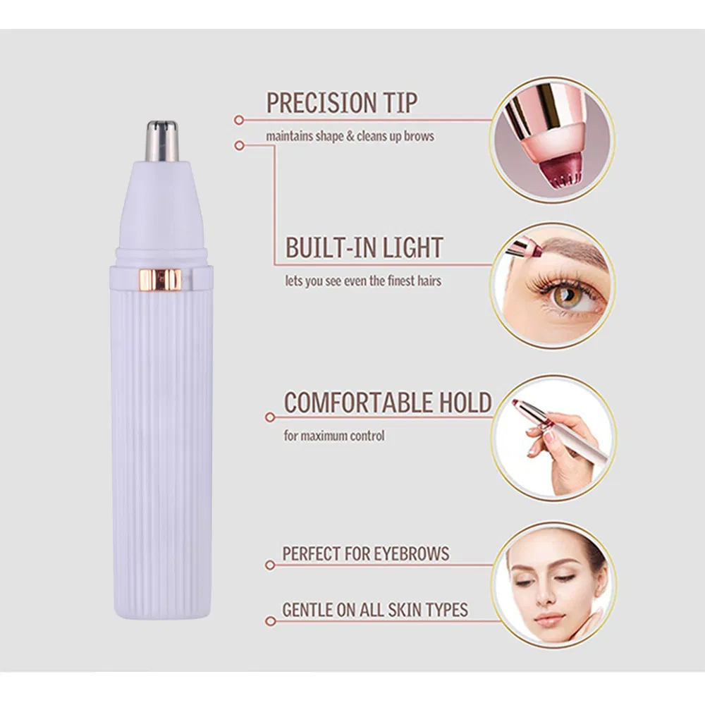 Battery Operated Electric Ear Face Eyebrow Nose Hair Trimmer