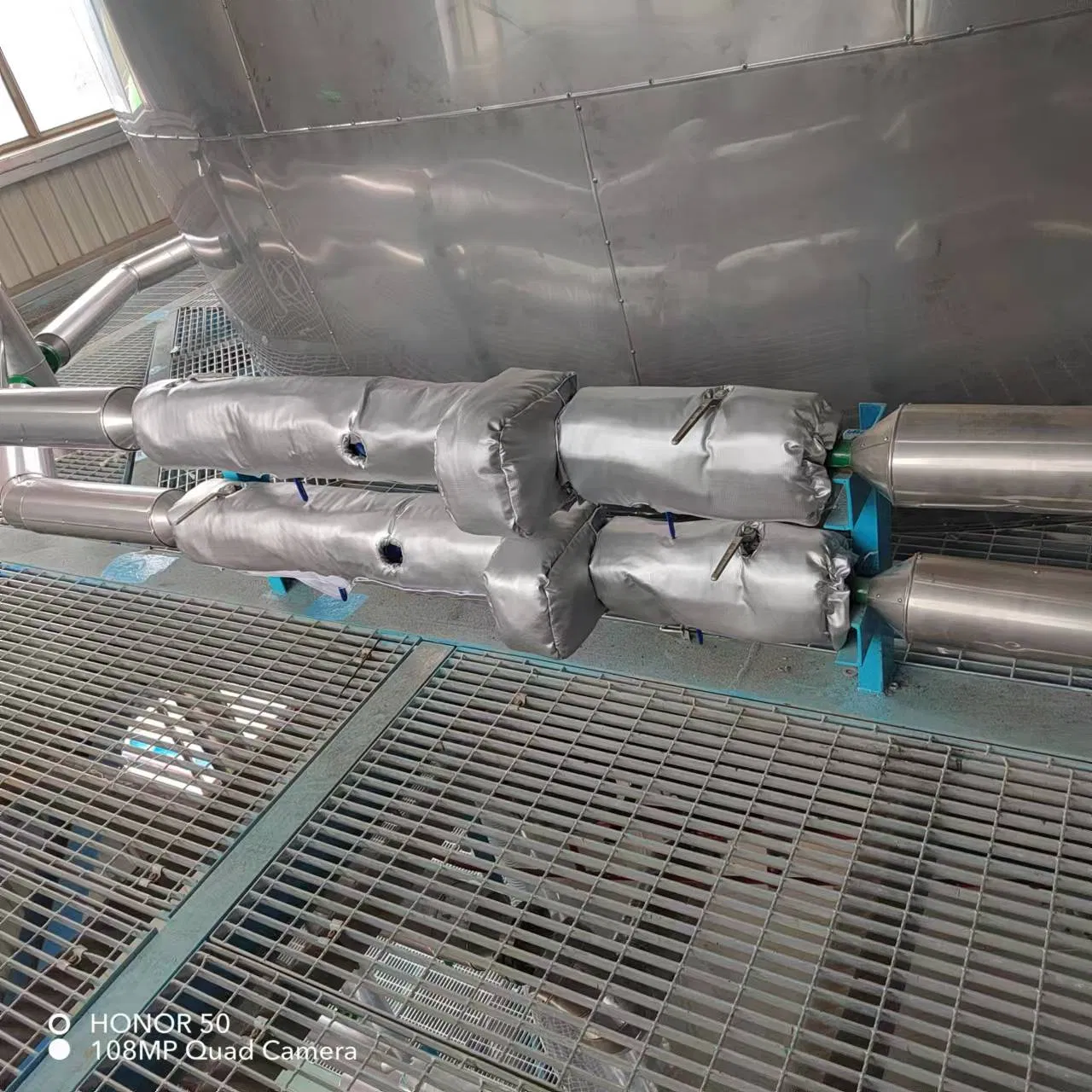 Pipe Equipment Silicone Coating Fabric Stripping Thermal Insulation Cover