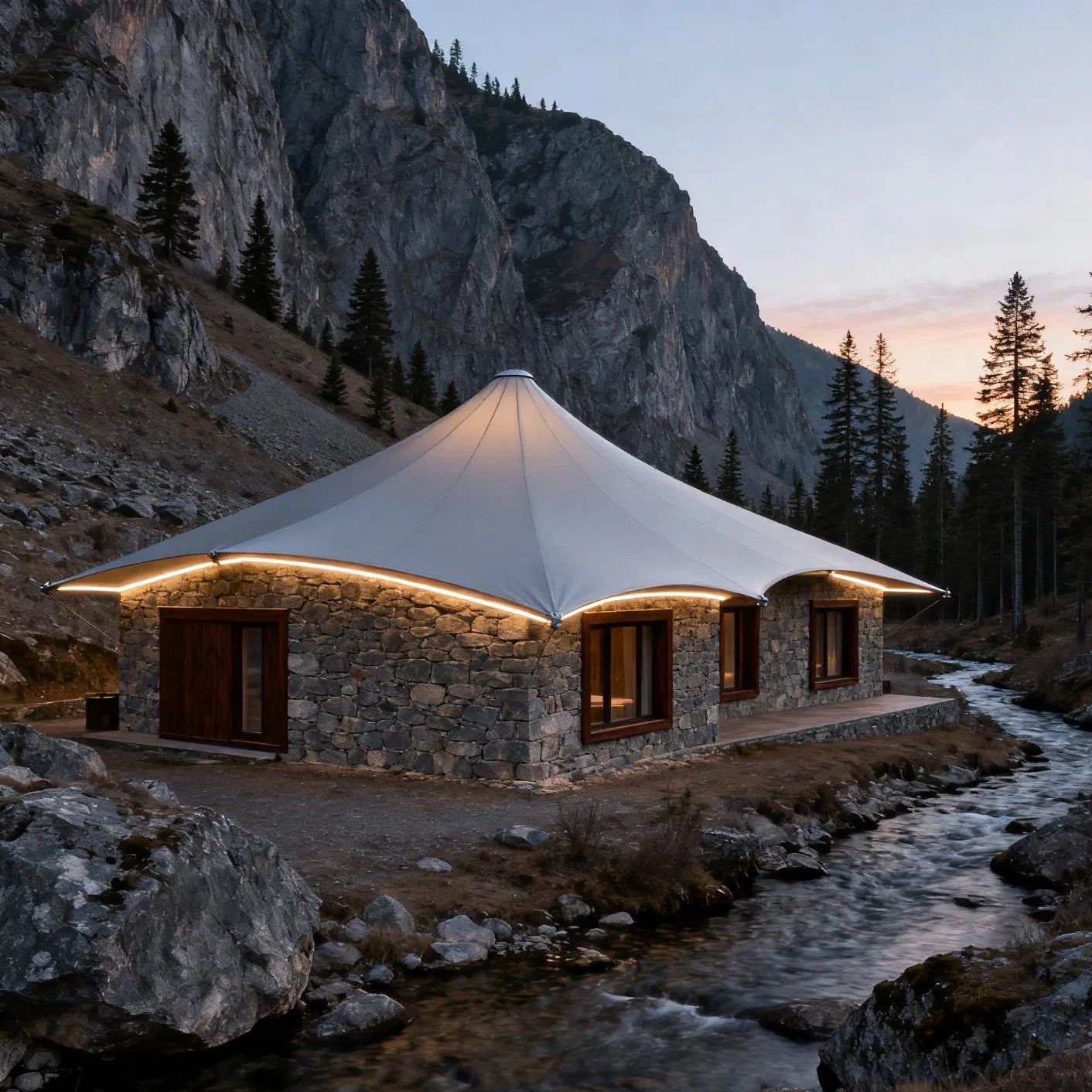 Durable Steel Membrane Structures for Efficient Hotel Warehousing