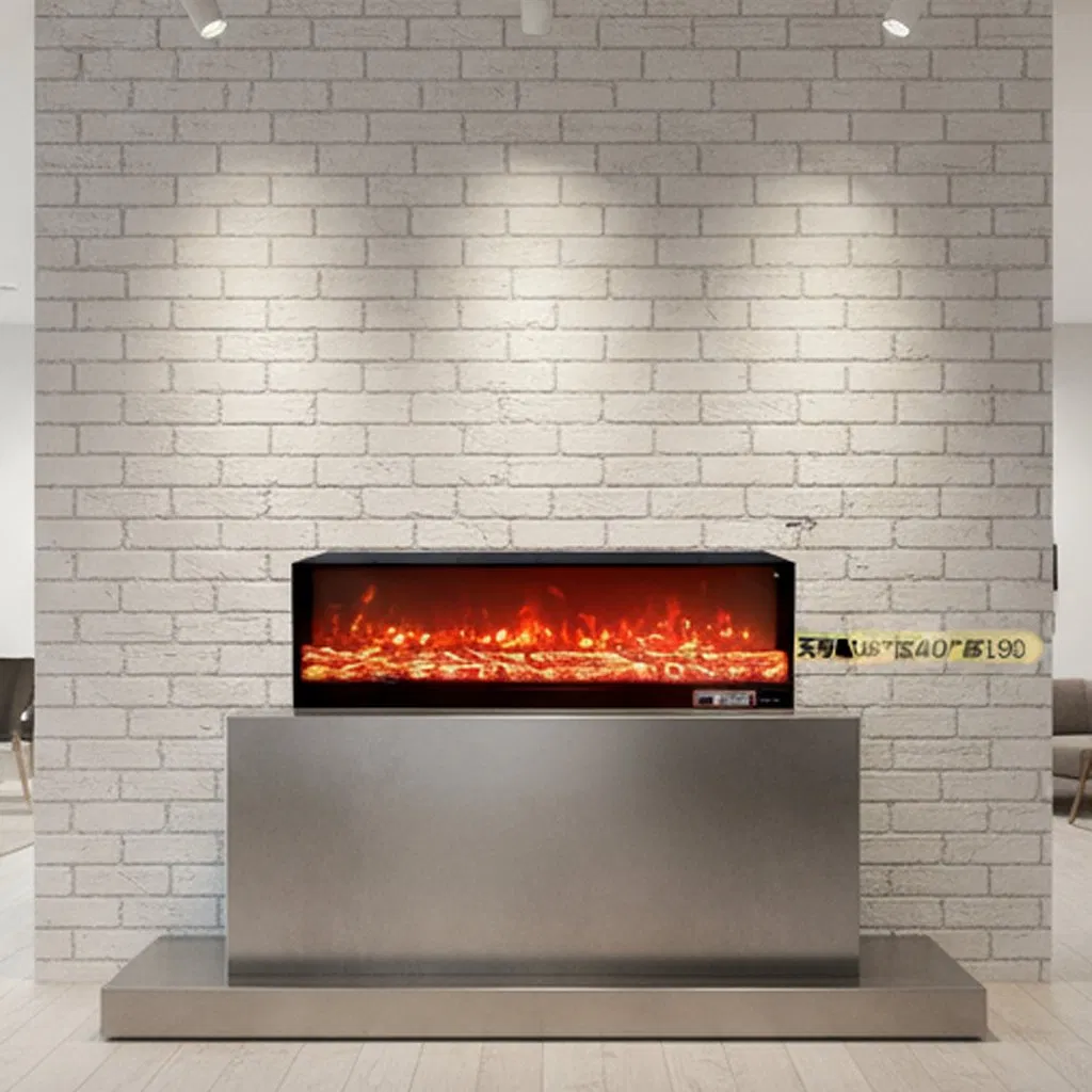 Elegant 2D Decorative Electric Fireplace for Wall Installation