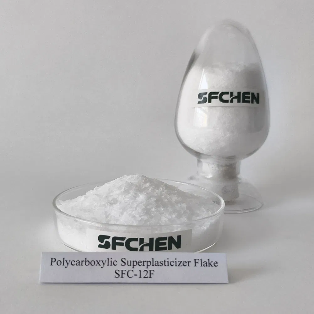 Sfc-12f 32% Water Reducing White Flake Polycarboxylic Acid Superplasticizer for Concrete Additive