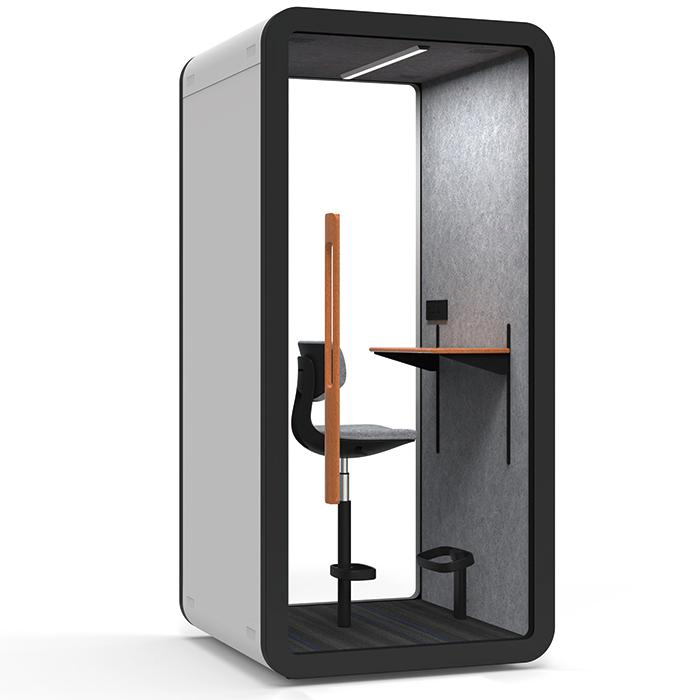 Soundproof Office Booth: Quality Aluminum and Glass for Sound Isolation