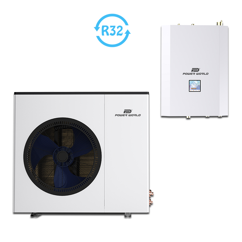 High Cop -30c Low Temperature Evi Heat Pump Split Design R32 Split Heat Pump Air to Water with Tank