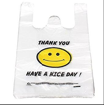 Plastic T-Shirt Vest Handle Bag Roll for Garbage