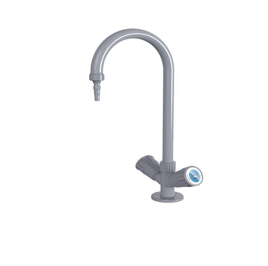 Mixer Taps White for Laboratories and Schools