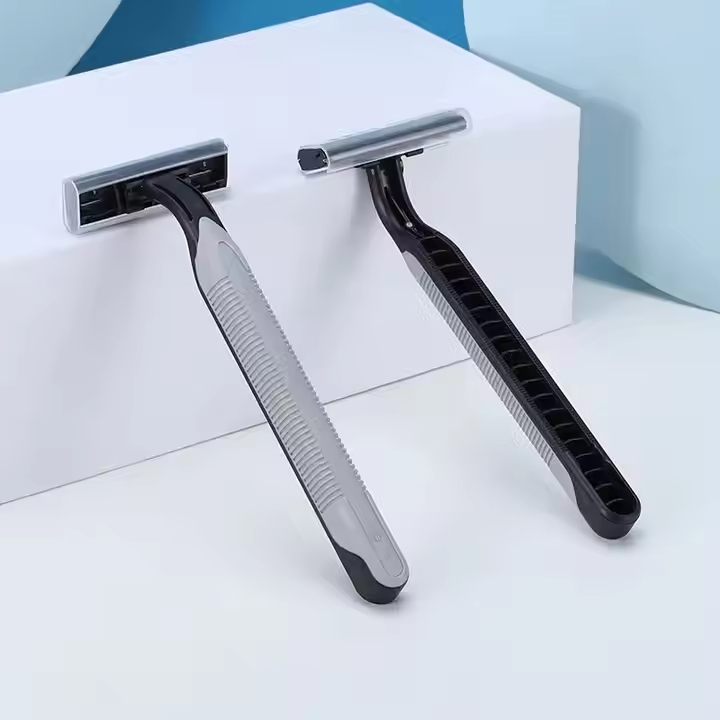 Twin Blade Disposable Razor Men Shaving Razor Plastic Handle