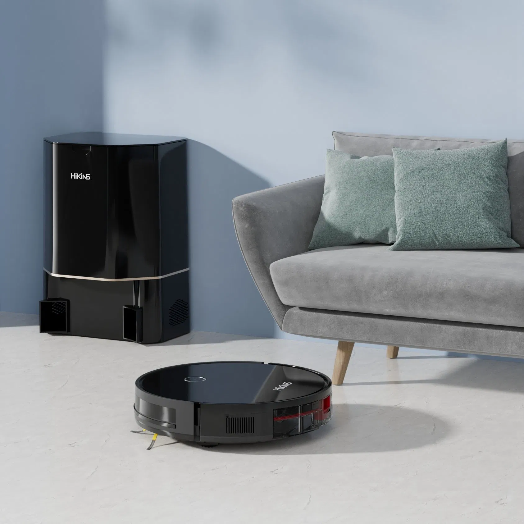 Hikins Brand Floor Robot Vacuum Cleaner with Dust Collect Station M8