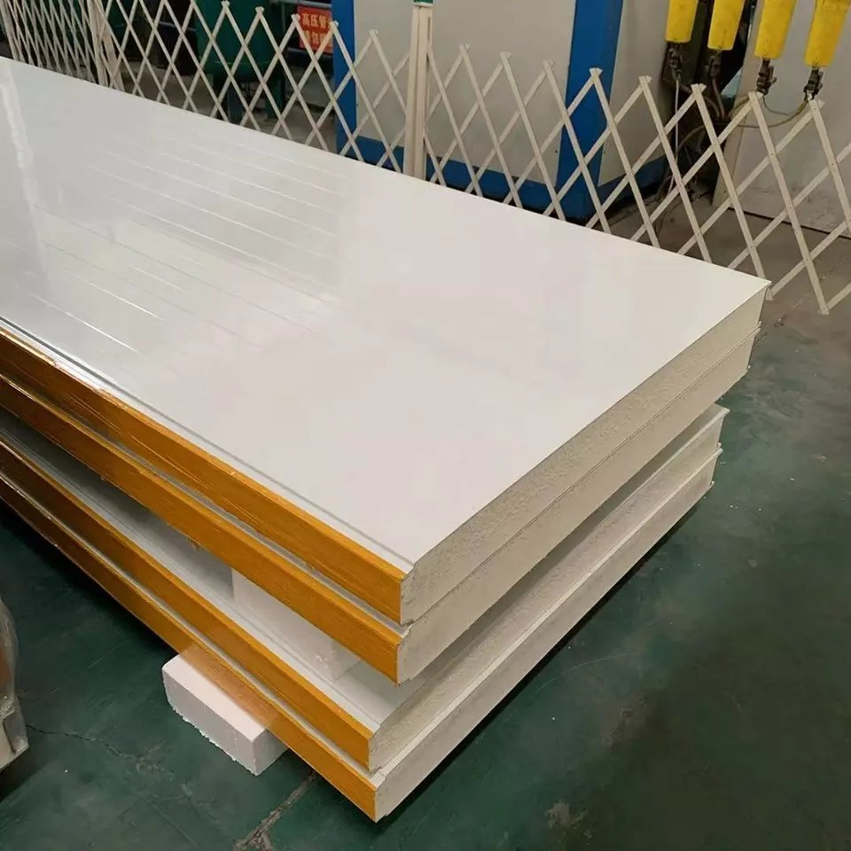 China ASA 10cm PU Polyurethane Sandwich Panel in The Middle East for Cold Storage