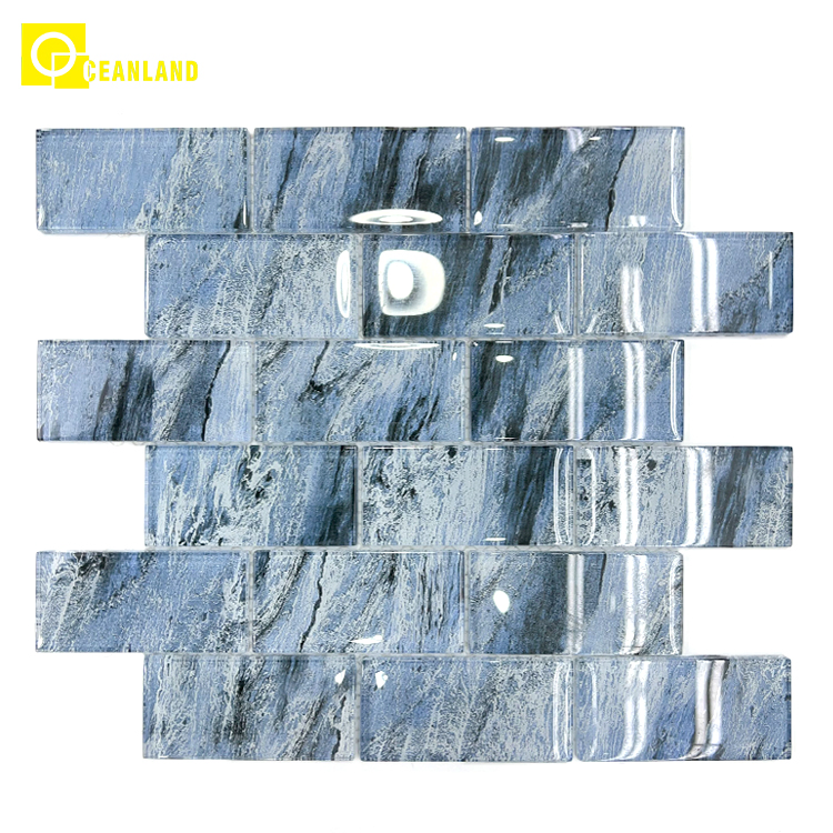 Мозаичная плитка из стекла для ванной и кухни