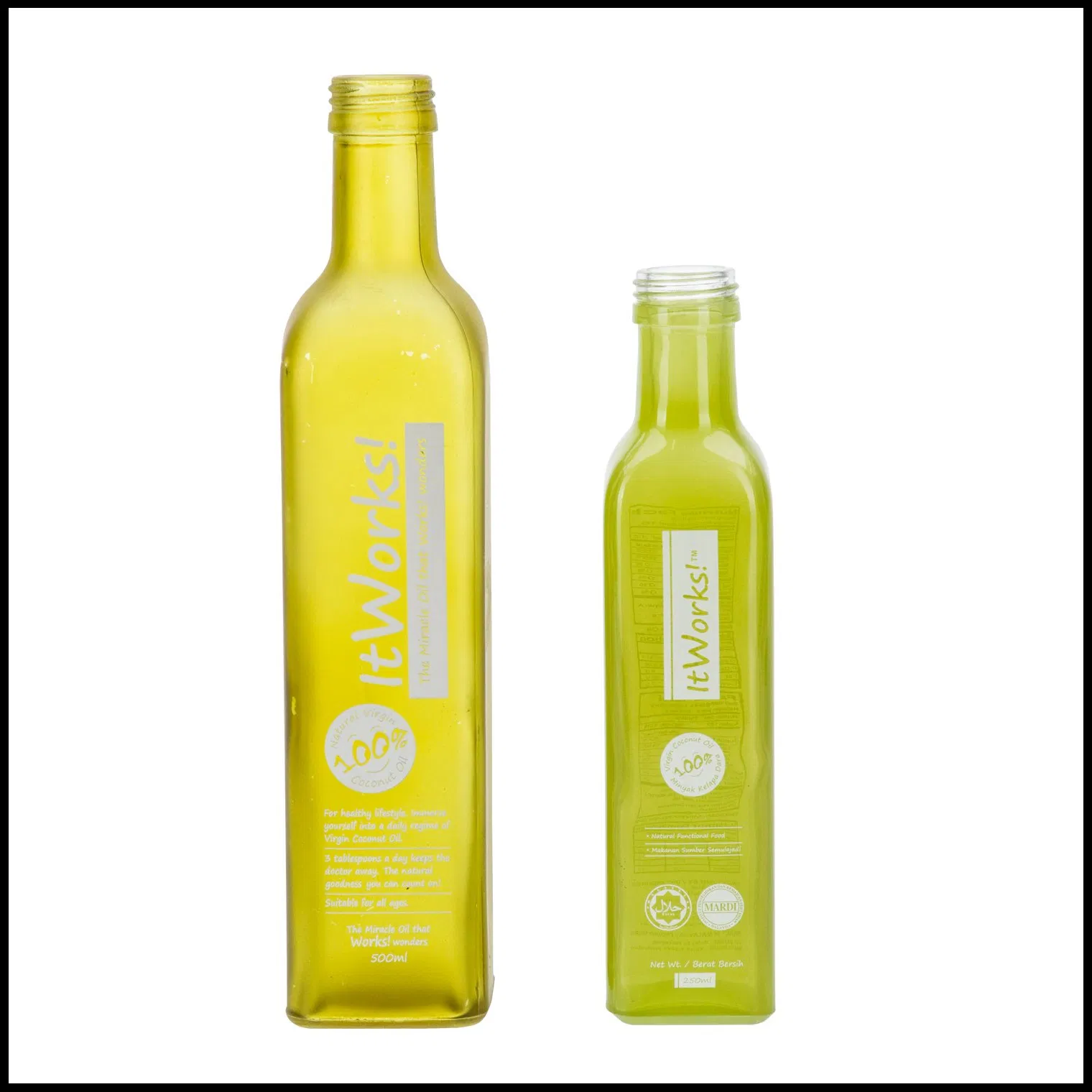 Wholesale 500ml Green Glass Olive Oil Bottle with Ergonomic Easy Pour Spout Design