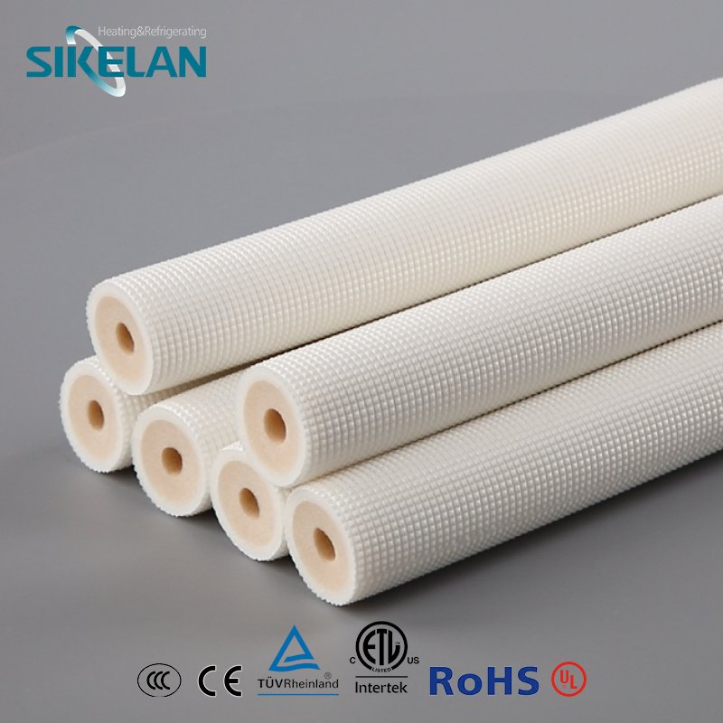 UV Protection White Air Conditioner Insulation Part PE Insulated Pipes