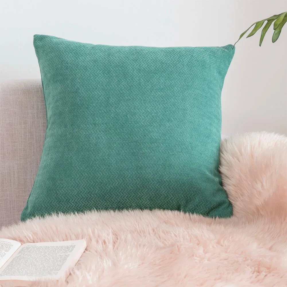 Soft Chenille Pillow Covers 18X18 Inch Couch Throw Pillows Cushion Covers for Home Decor Sofa Bedroom Living Room