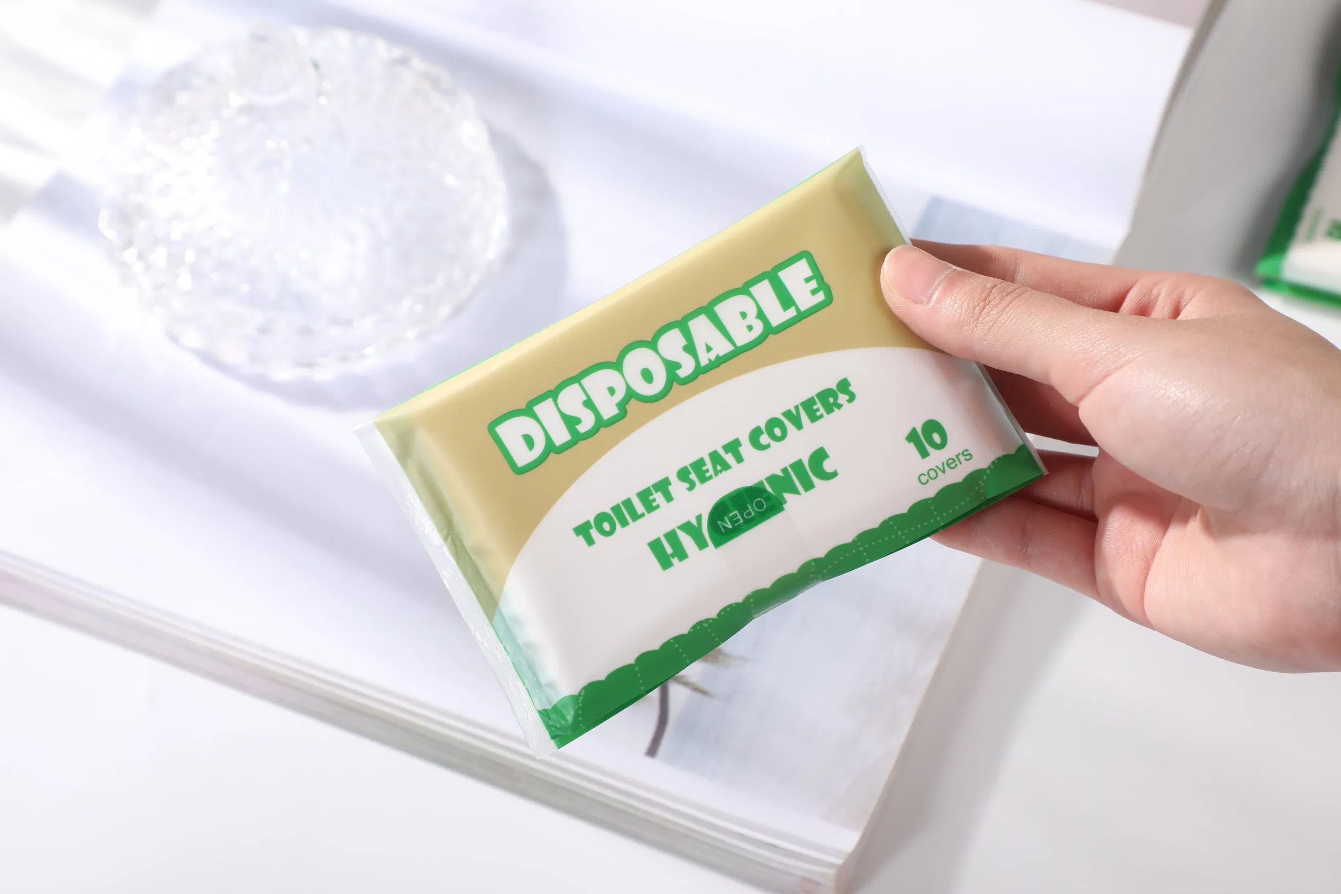 Custom Price 1/2 Half Fold Disposable Toilet Seat Cover Paper Manufacturer