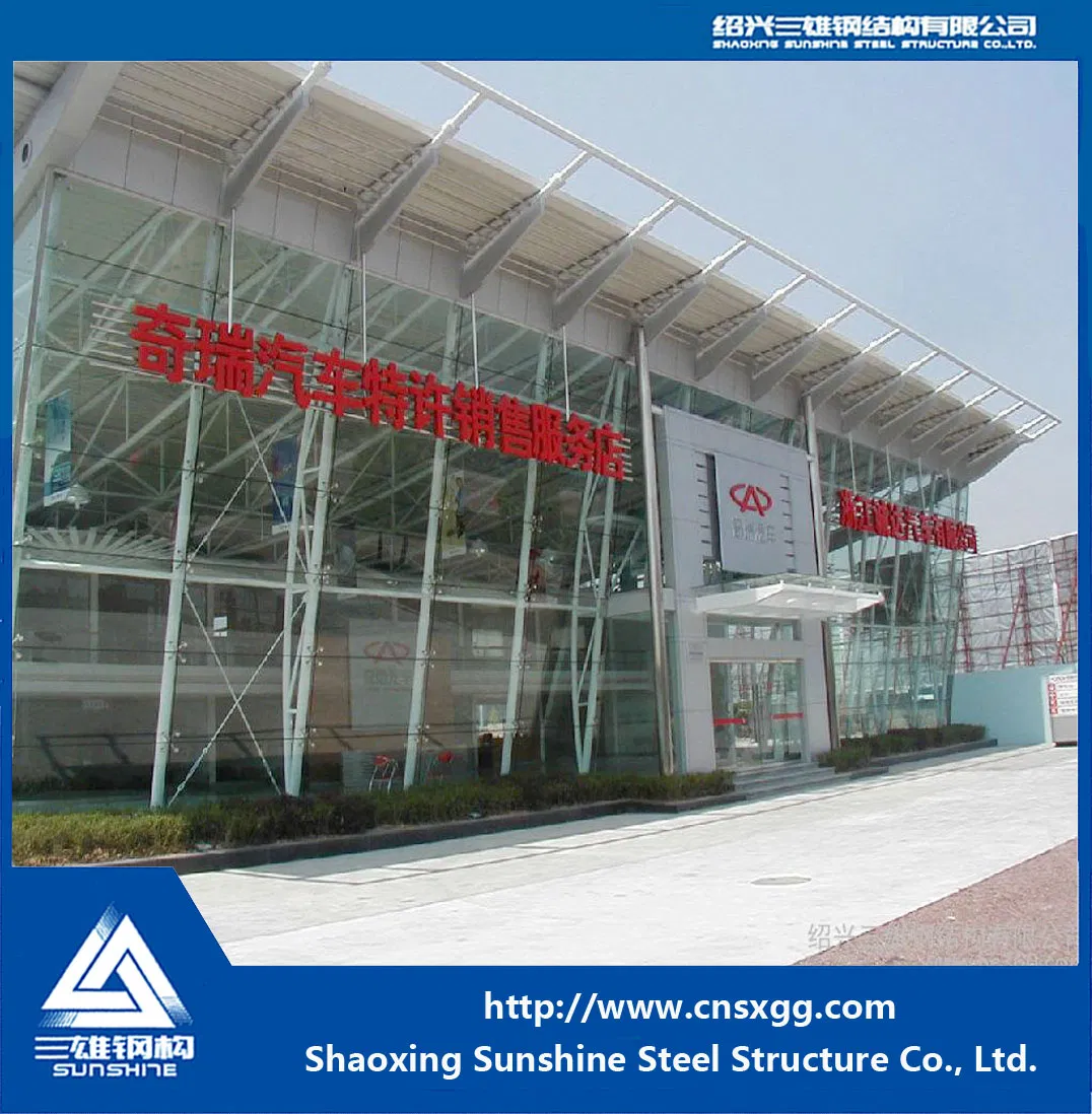 Prefabricated Steel Structure Car Showroom with Truss