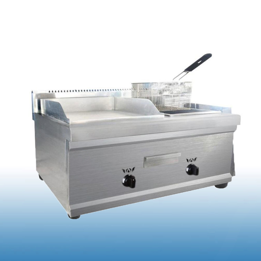 Stainless Steel Commercial Gas 1 or 2 Tank Deep Fryer GF-81