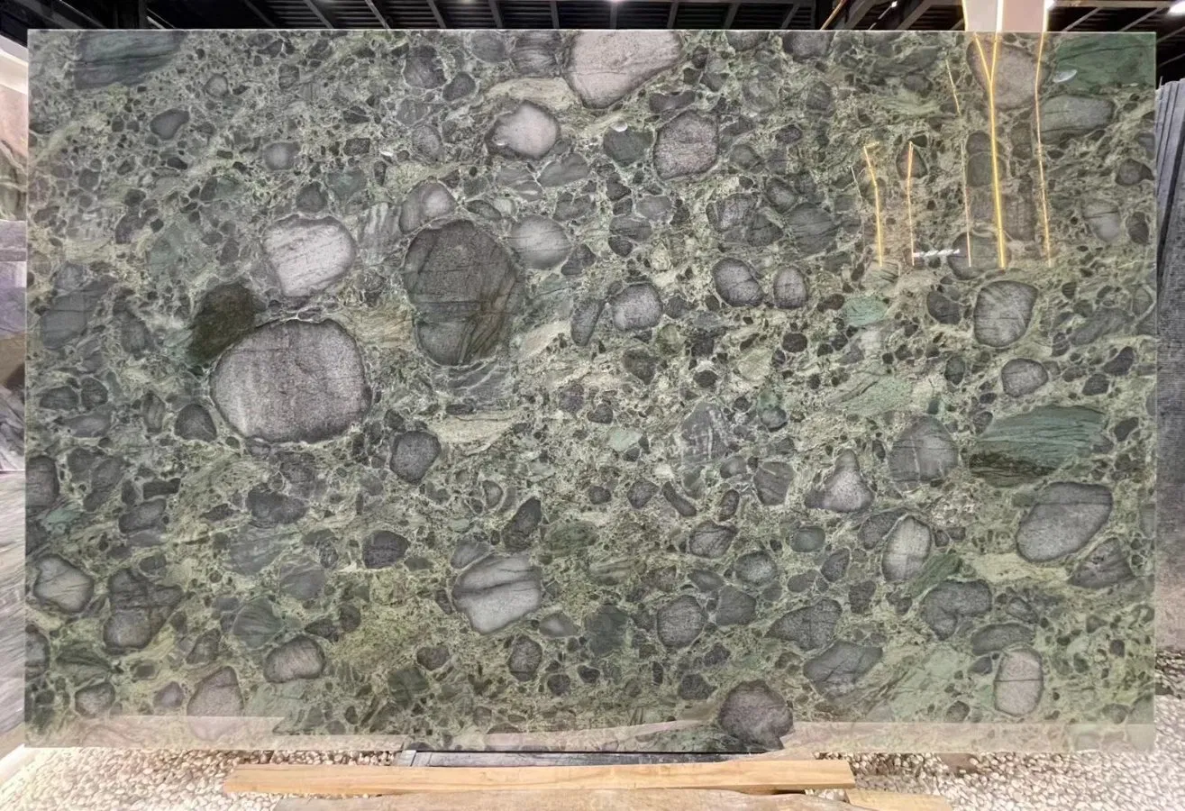 Green Natural Marble China Nice Pattern Circle