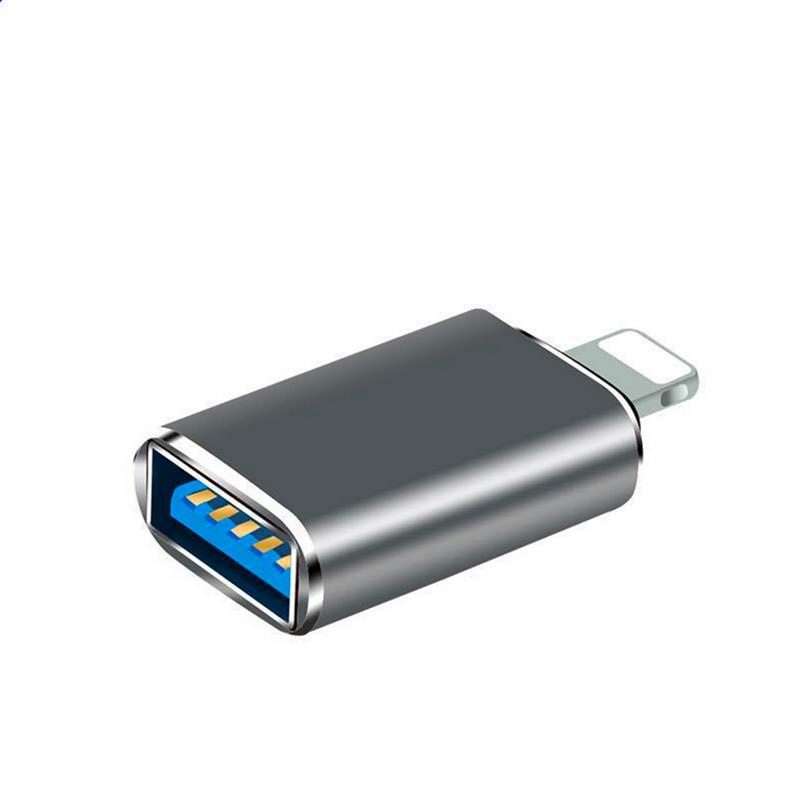 Lighting Male to USB a Female OTG Adapter for Cell Phone Mini Portable Connector Charging Data Converter