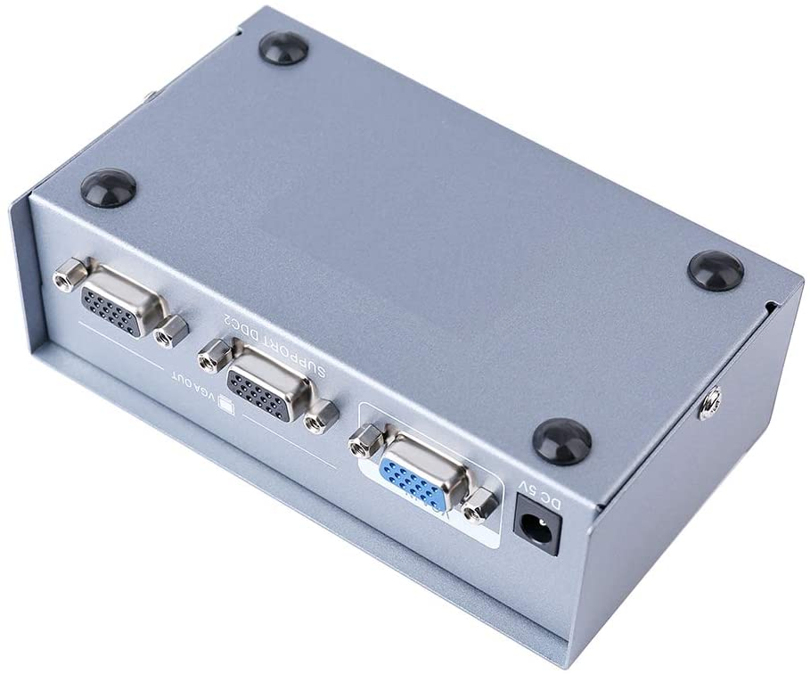 VGA Splitter Amplifier Box to Dual Monitor Computer