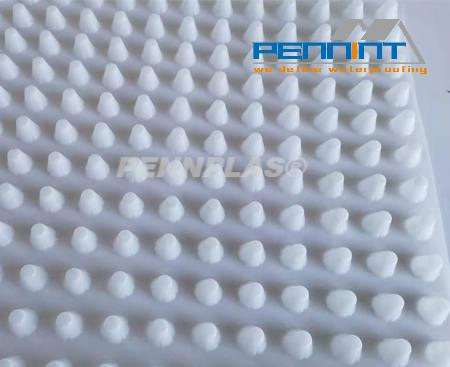 HDPE Waterproof Drainage Mats / White, Black, and Green Dimple Patterns