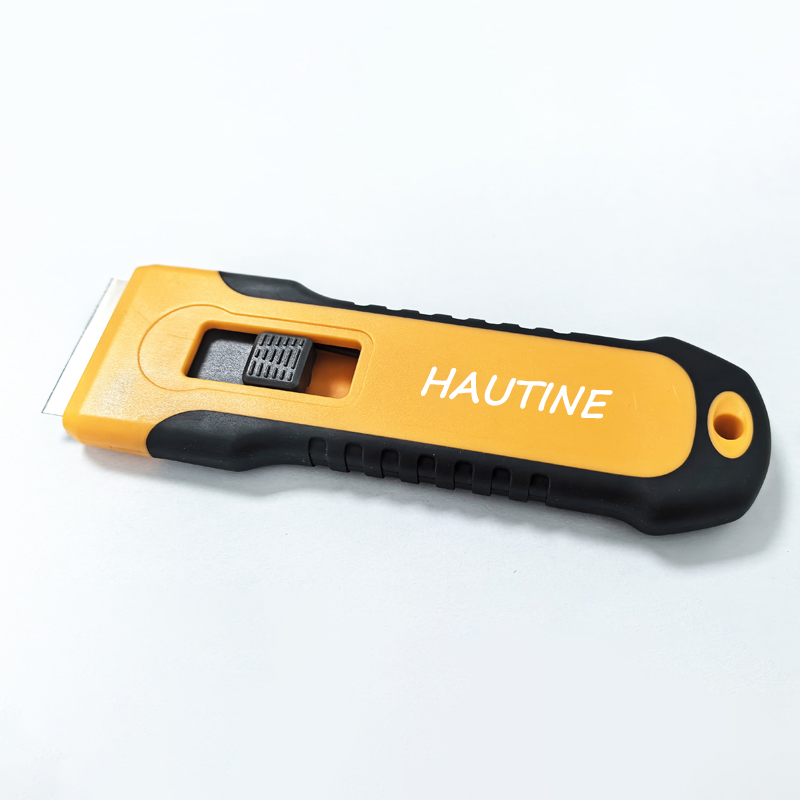 Hautine Plastic Clean Scraper with 5 Metal Replacement Blade Car Scraper