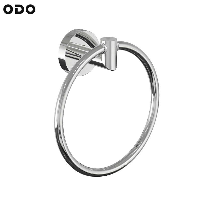 Настенное кольцо для полотенца, хром
