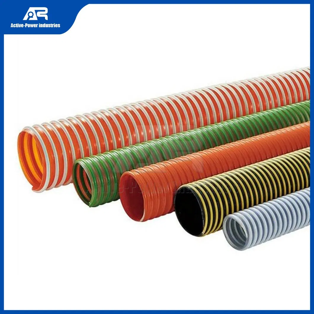 Active-Power Industries PVC Flexible Suction Hose Distributor China Flexible Smooth PVC Steel Wire Fiber Composite Water Suction Hose