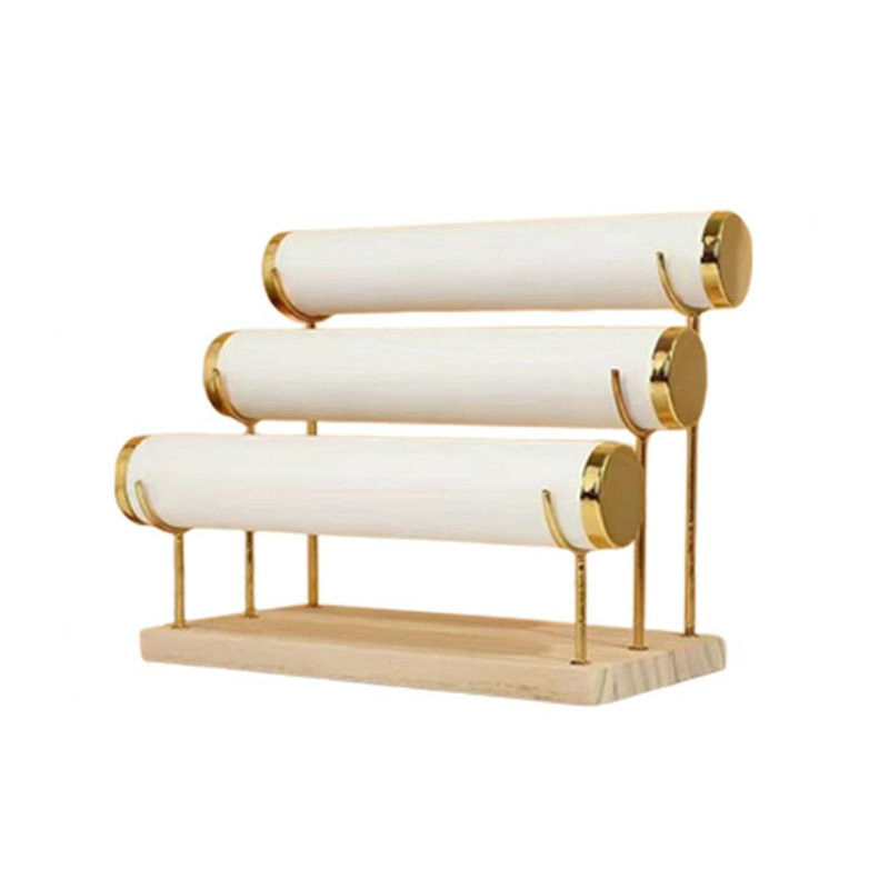 Large Three Tiers Metal Earring Jewelry Display Stand Jewelry Box