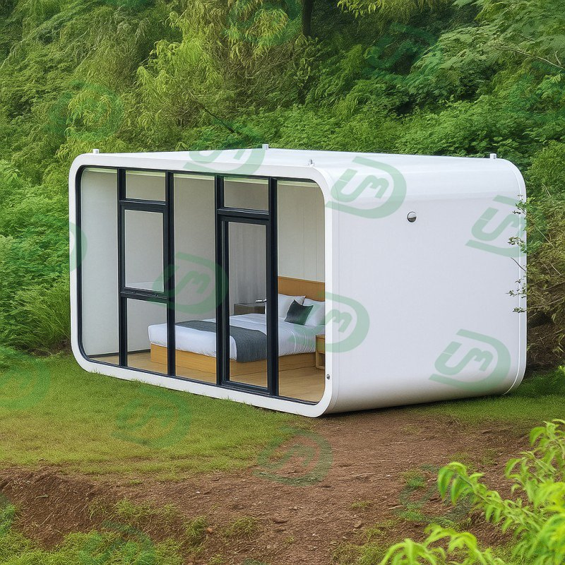 Smooth Appearance Modern Luxury Prefabricated Apple Cabin Sleeping Pod