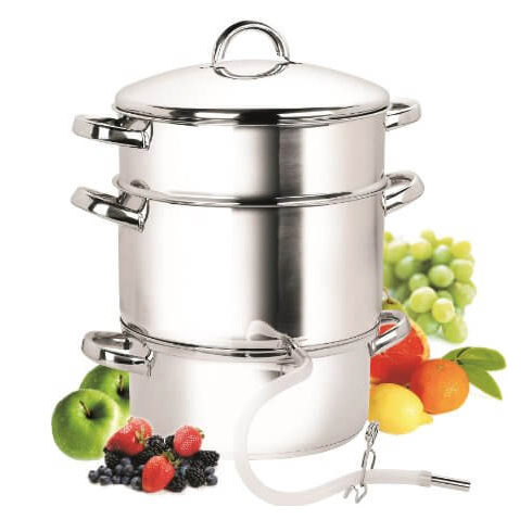 Соковарка-пароварка 8 л, 3-слойная, нержавеющая сталь